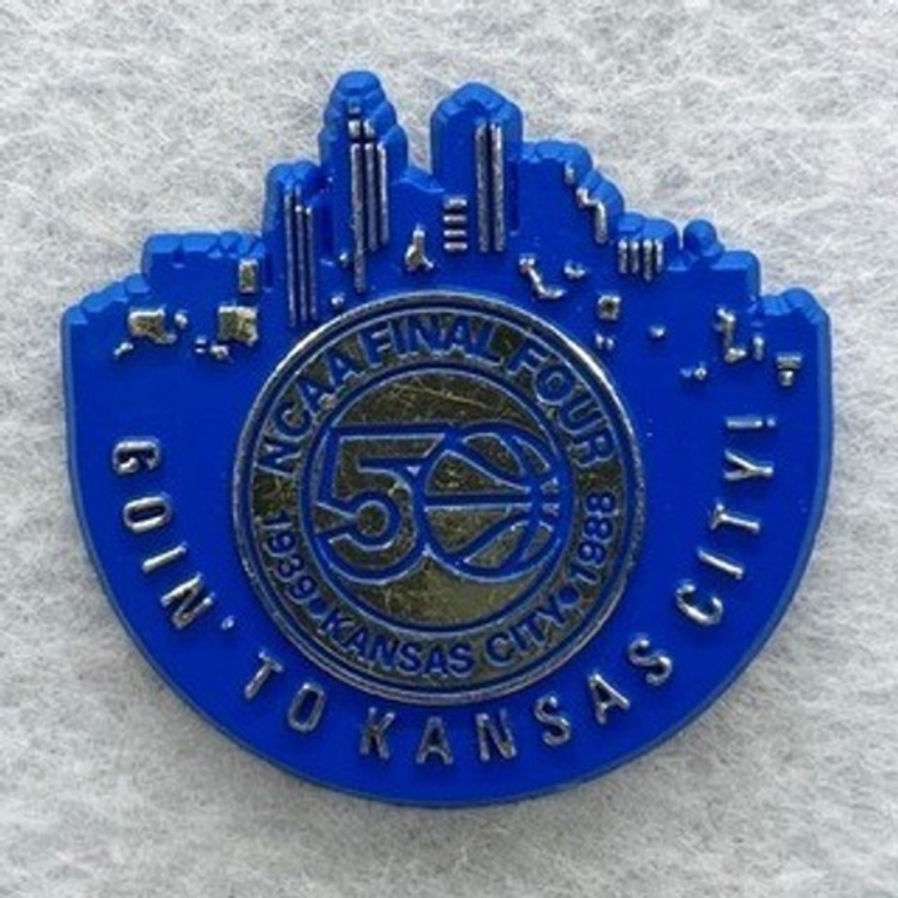 🔮 5/$25 NCAA 1988 Final Four 50th Anniversary Kansas City Pin